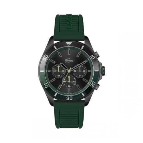 LACOSTE-Tiebreaker-Bracelet-Silicone-Vert-1