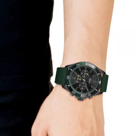 LACOSTE-Tiebreaker-Bracelet-Silicone-Vert-4