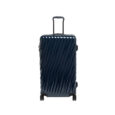 TUMI <br> MALLETTE D’EMBALLAGE A 4 ROUES EXTENSIBLE A 19 DEGRES BLEU MARINE