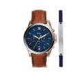 FOSSIL  <br> COFFRET NEUTRA CHRONOGRAPHE <br>