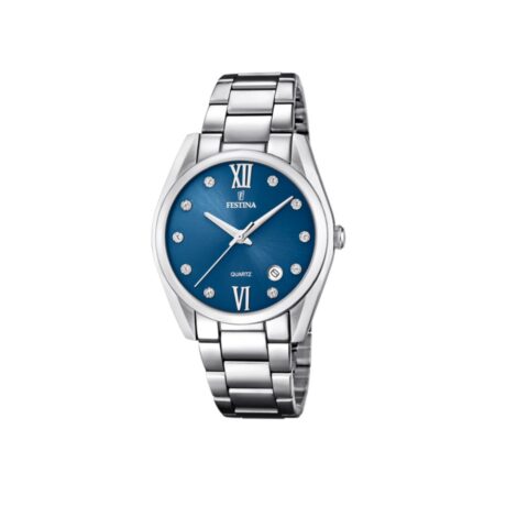 Montre Festina Boyfriend Bleu Bracelet Dacier Femme