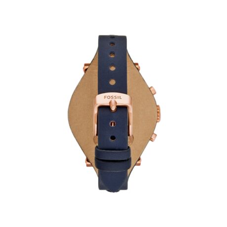 Montre-originale-Boyfriend-chronographe-en-cuir-bleu-marine-4